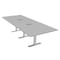 Skutchi Designs 45 in W, 120 in L, 29 in H, Engineered Wood Top, Grey HAR-REC-48x119-T-ELEC-XD01 - alternate 1